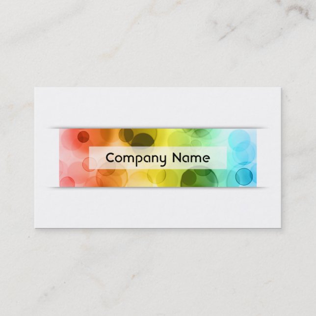 Carte De Fidélité programme de loyauté de bokeh (Devant)