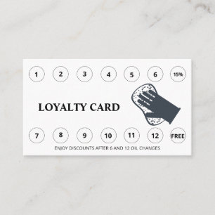 Carte De Fidélité *~* QR Merci récompenses Lavage de voiture LOGO Si