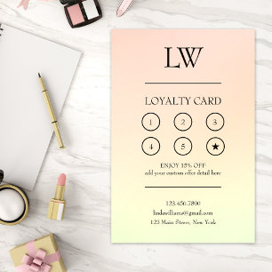 Carte De Fidélité Récompense d'artiste de maquillage professionnel m