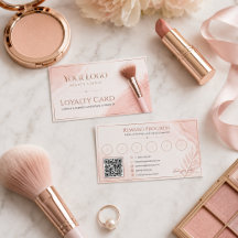 Récompenses de salon de beauté Rose Gold Blush Fém