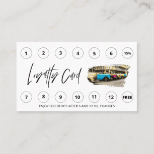 Carte De Fidélité *~* Récompenses QR Lube Lavage de voiture - LOGO M