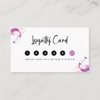 Carte De Fidélité Rose White Luxe Eyelashes