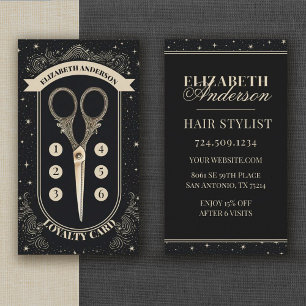 Carte De Fidélité Salon de Beauté Coiffeur Professionnel