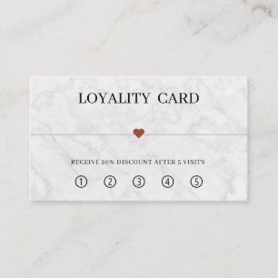 Carte de Fidélité Salon de Beauté Élégant Minimal