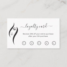 Salon De Beauté Simple Minimal Blanc Et Noir