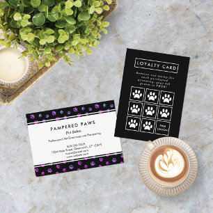 Carte De Fidélité Salon de toilettage professionnel pour animaux de 