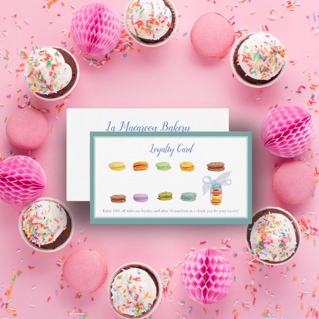 Carte de fidélité saveur de la pâtisserie de Macar (Indulge in sweet rewards with our French Macaroon Flavor Loyalty!)