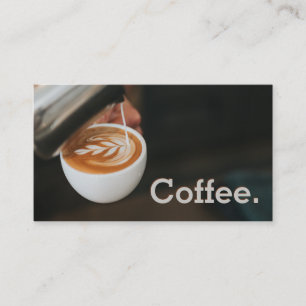 Carte De Fidélité Simple Loyauté Pour Café Art Punch Card
