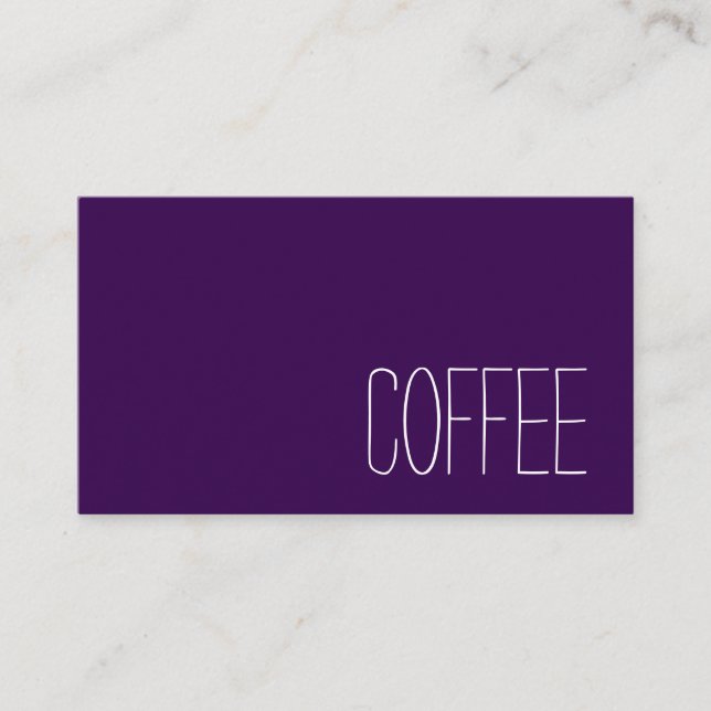 Carte De Fidélité Simple Stymie Word Dark Loyalty Coffee Punch-Card (Devant)