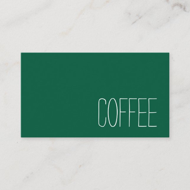 Carte De Fidélité Simple Stymie Word Dark Loyalty Coffee Punch-Card (Devant)