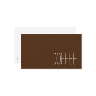 Carte De Fidélité Simple Stymie Word foncé Loyauté café Punch Card