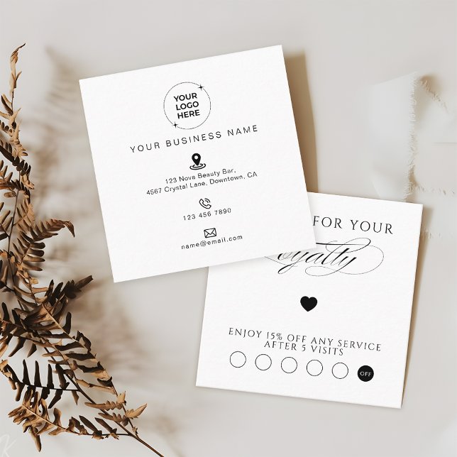 Carte De Fidélité Small Business Promotional Marketing (Créateur téléchargé)