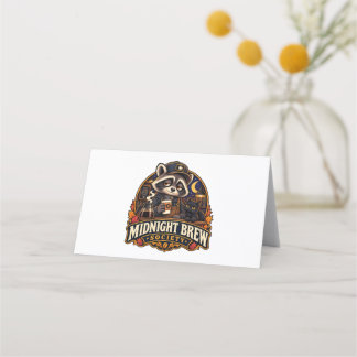 Carte De Fidélité Société de café Raton laveur Vintage Midnight Brew
