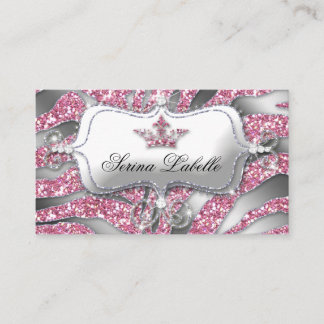 Carte de fidélité Sparkle Jewel Zebra Crown Rose