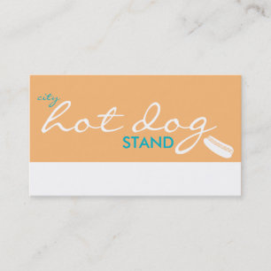 Carte De Fidélité stand de hot-dog de la ville (couleur personnalisa