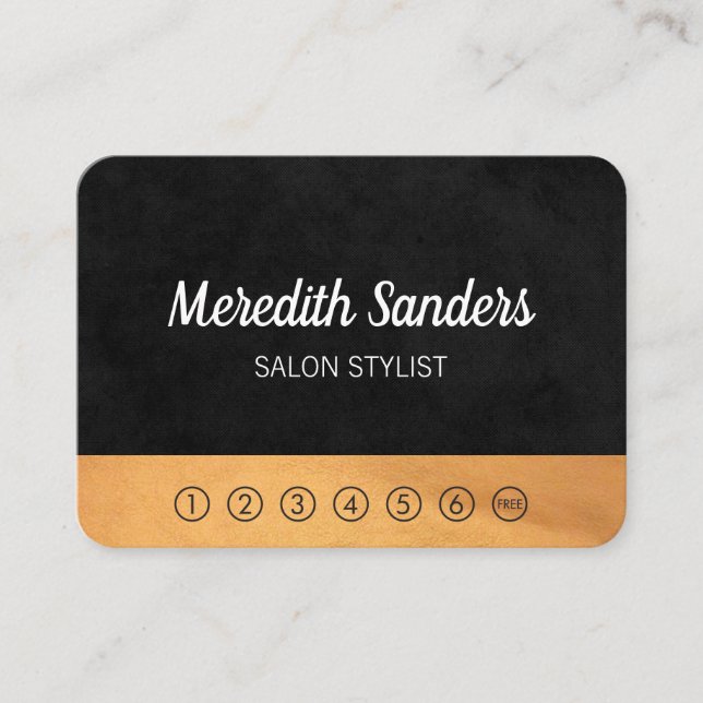 Carte De Fidélité Stripes et Lux Trim / punch card (Devant)