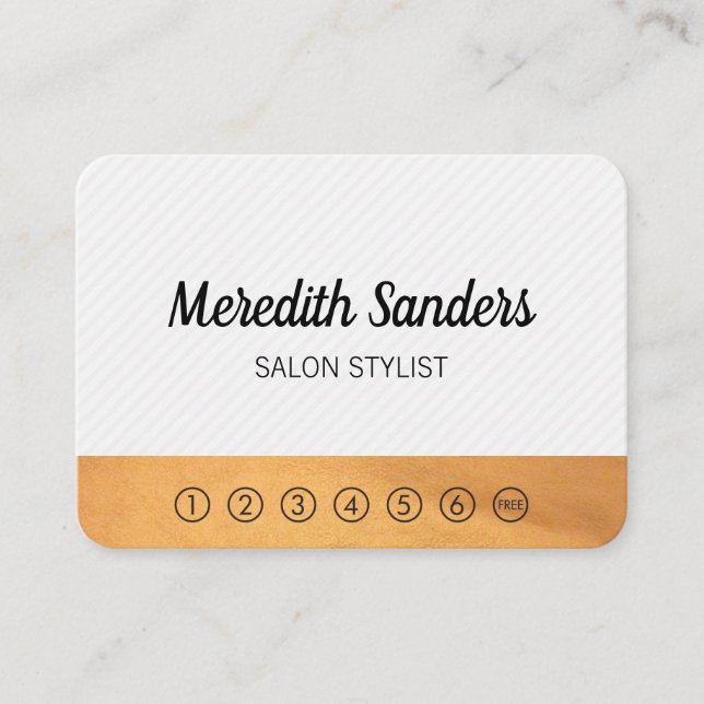 Carte De Fidélité Stripes et Lux Trim / punch card (Devant)