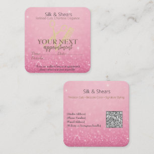 Carte De Fidélité Studio De Coiffure De Luxe Parties scintillant r