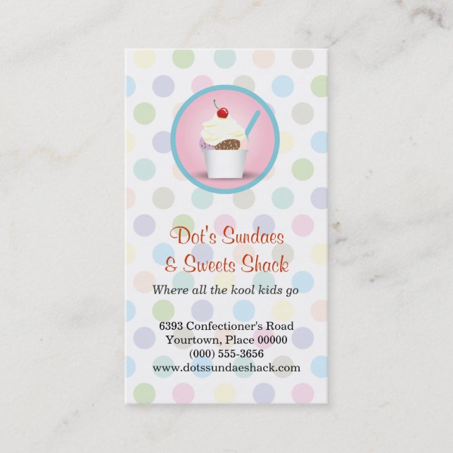 Carte De Fidélité Sundae Shop Loyalty Rewards (Devant)