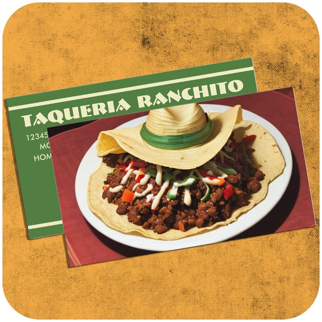 Carte De Fidélité taco ranchito avec code qr (Créateur téléchargé)