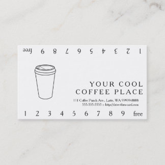 Carte De Fidélité Tasse de café (Togo de papier)