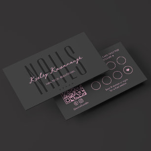 Carte De Fidélité Technicien en esthétique des ongles Spa Thérapeute