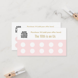 Carte De Fidélité Télécharger le logo 10 Salon Timbre Punch Loyauté