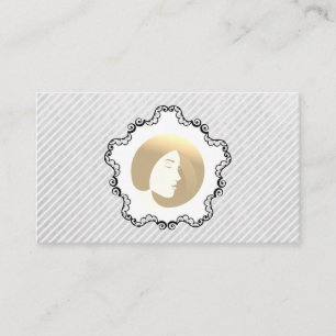 Carte De Fidélité Texture par bandes Femmes Beauté Loyauté