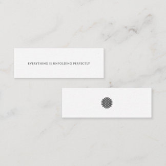 Carte De Fidélité Tout se déroule parfaitement Mini affirmation