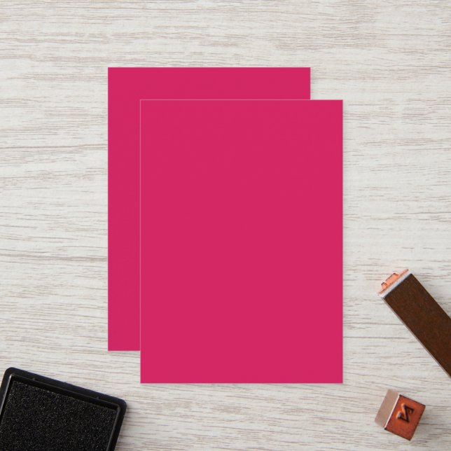 Carte De Fidélité un arrière - plan rose avec une bordure blanche (Devant/Arrière en situation)