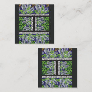 Carte De Fidélité un design de motif vert et jaune