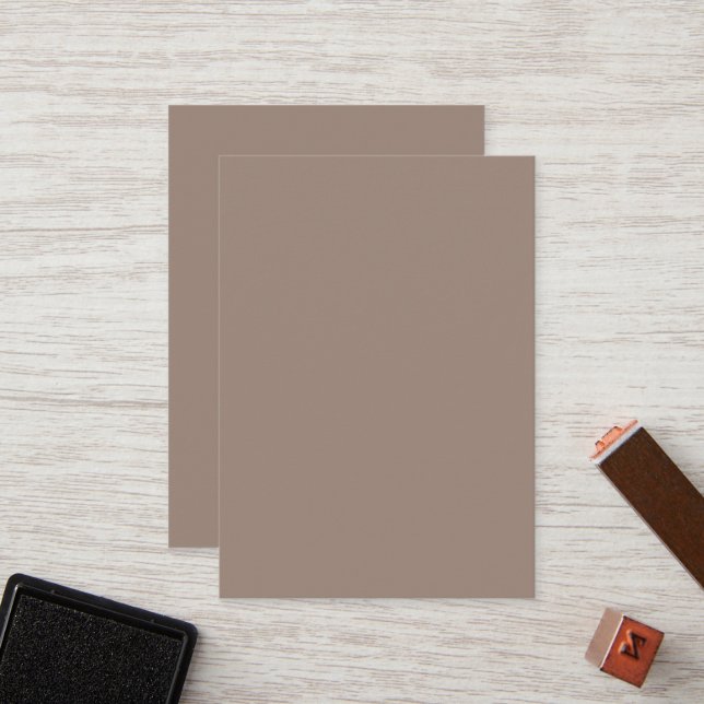 Carte De Fidélité un mur marron avec une horloge (Devant/Arrière en situation)