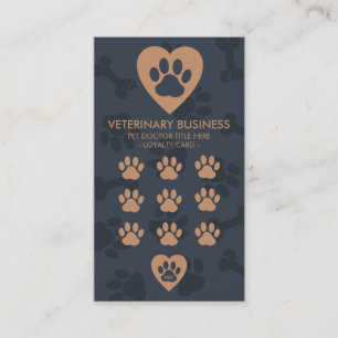 Carte De Fidélité Vétérinaire Paw Heart Pet