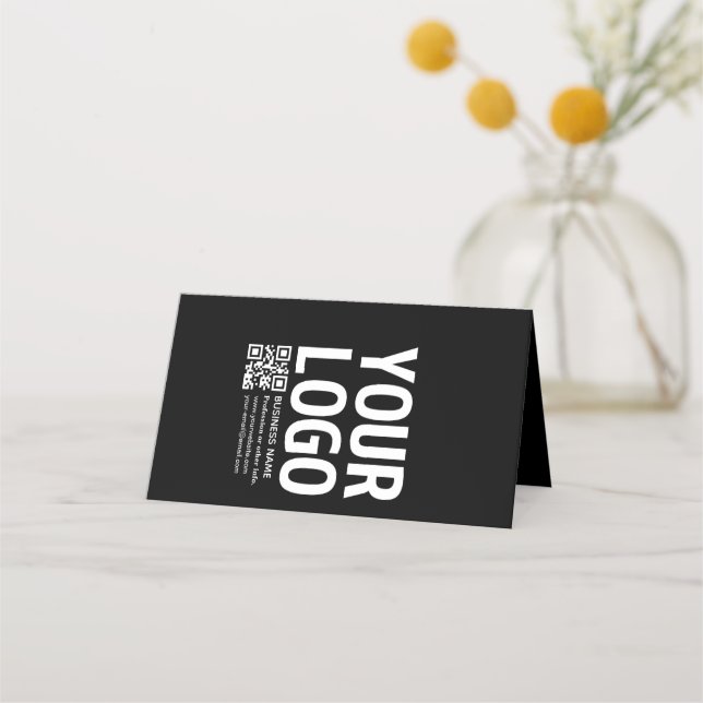 Carte De Fidélité Votre logo avec code QR et texte modifiables  (Devant)
