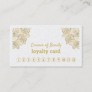 Carte de fidélité White & Gold Paisley Lace 2