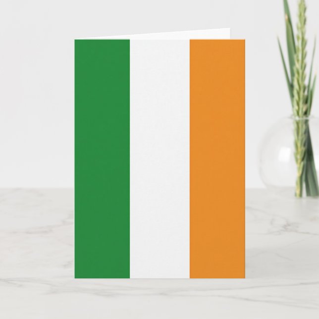 Carte de Fierté aux Couleurs d'Irlande (Devant)