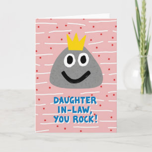 Carte de Fille de Loi Florale Rock