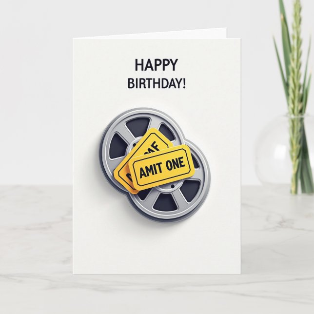 Carte de Film Joyeux Anniversaire (Devant)