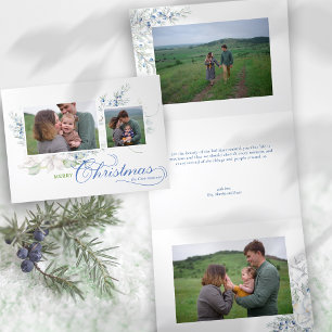 CARTE DE FIN D'ANNÉE TROIS VOLETS 