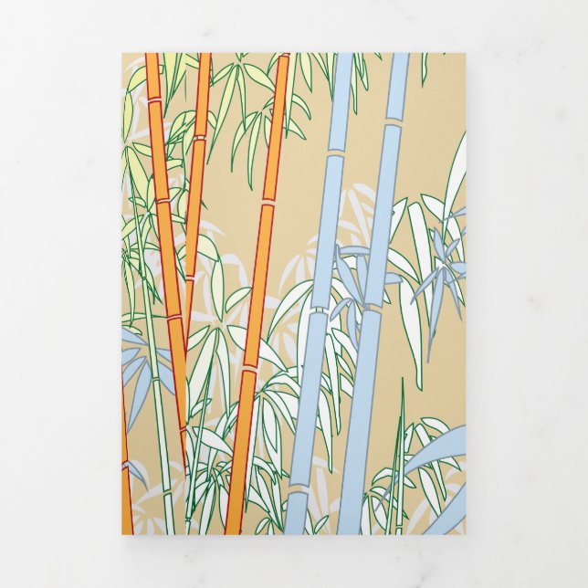 Carte De Fin D'année Trois Volets Bamboo 2 (Page de couverture)