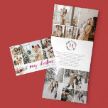 Carte De Fin D'année Trois Volets Berry Christmas 16 Photo Collage<br><div class="desc">Envoyez un accueil chaleureux de vacances avec notre carte de Noël triplée et personnalisée, parfaitement conçue pour présenter vos moments spéciaux. Avec 16 photos, 5 sur la couverture, 8 à l’intérieur et 3 sur le pli arrière, cette carte vous permet de partager une année de souvenirs dans un agencement élégant...</div>