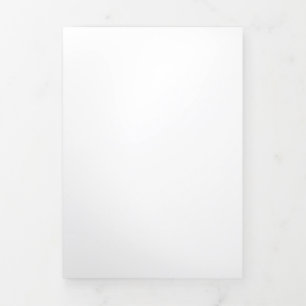 Carte De Fin D'année Trois Volets Blanc #FFFFF, Aqua Haze