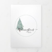 Carte d'aquarelle à trois photos