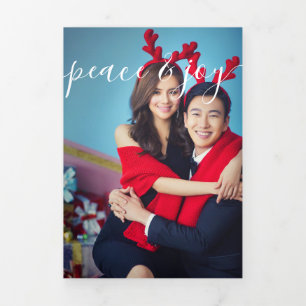 Carte De Fin D'année Trois Volets Concevez votre propre collection de photos multipl