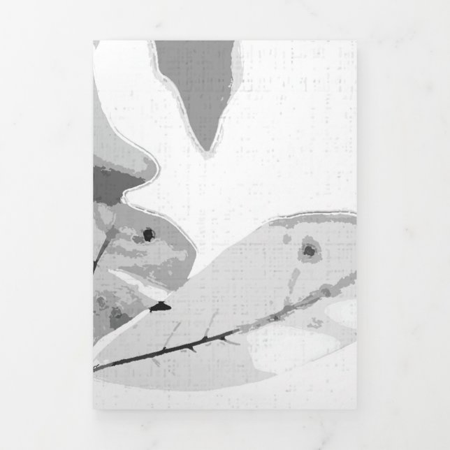 Carte De Fin D'année Trois Volets Couleurs d'automne, feuille 2 (Page de couverture)