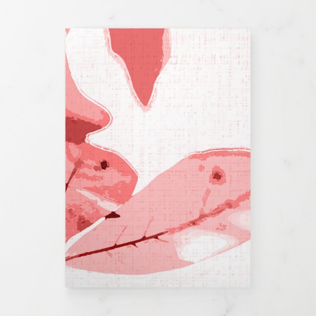 Carte De Fin D'année Trois Volets Couleurs d'automne, feuille 3 (Page de couverture)