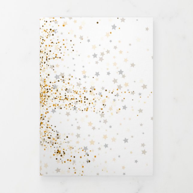 Carte De Fin D'année Trois Volets Étoile lumineuse 2 (Page de couverture)