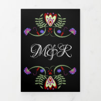Fleurs de mariage mexicain folk coeurs