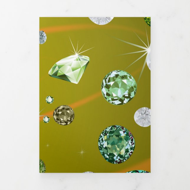 Carte De Fin D'année Trois Volets Galaxie de diamant 10 (Page de couverture)