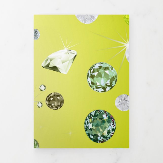 Carte De Fin D'année Trois Volets Galaxie de diamant 8 (Page de couverture)